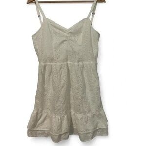 Hollister Cream Eyelet Dress